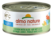 Almo Nature kattenvoer HFC Light kip en aloë vera 70 gr