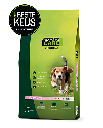 Premium Care Original Puppy Medium<br> Chicken & Rice 12 kg