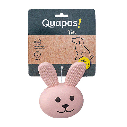 Quapas! Hondenspeelgoed Fun Rabbit Head