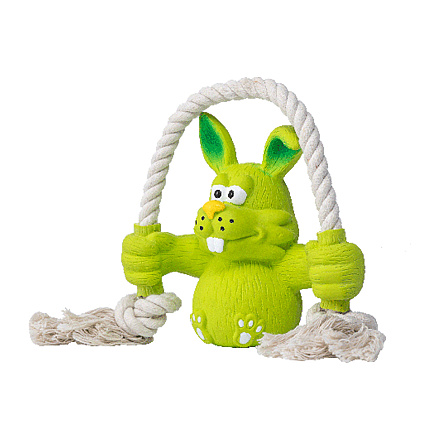 Quapas! Hondenspeelgoed Fun Rabbit with Rope