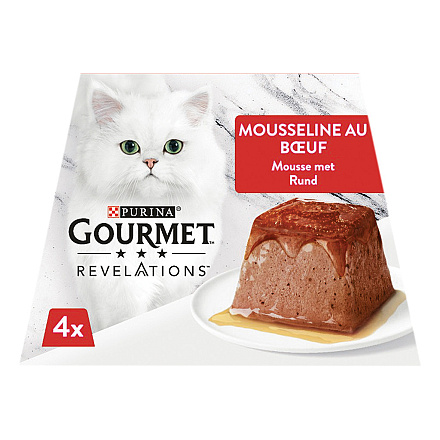 Gourmet kattenvoer Revelations Rund <br>4 x 57 gr