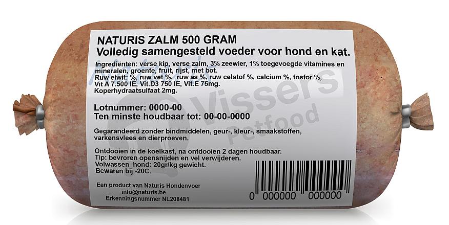 Naturis Vers Vlees voeding Zalm 500 gr